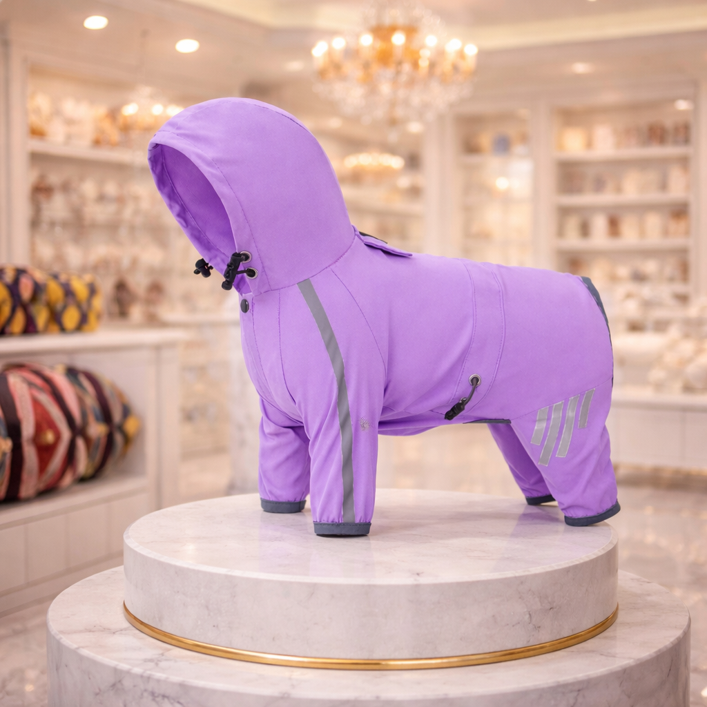 Imperméable Réfléchissant pour Chien – Combinaison Étanche pour Petits et Moyens Chiens