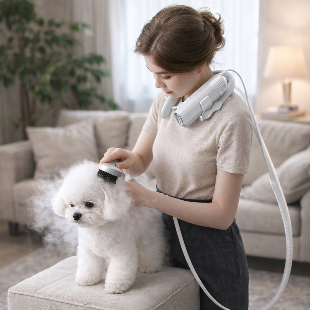 Sechoir de Toilettage Mains Libres pour Chien & Chat