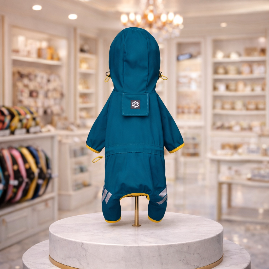 Imperméable Réfléchissant pour Chien – Combinaison Étanche pour Petits et Moyens Chiens