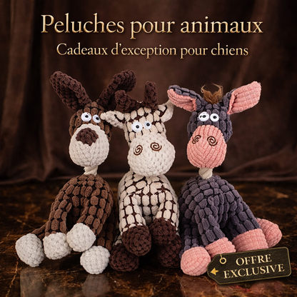 Jouet Chien Peluche Résistant 🐶 Couineur pour Tous Chiens