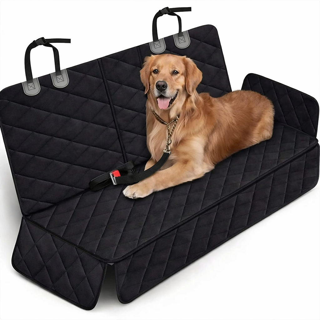 Housse de siège auto pour chien - Imperméable avec accoudoir central