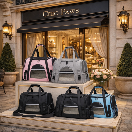 Sac de transport pliable et respirant pour chien et chiot – Voyage avion & train