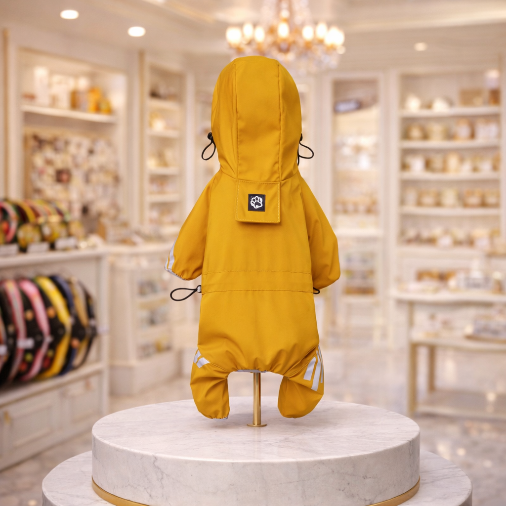 Imperméable Réfléchissant pour Chien – Combinaison Étanche pour Petits et Moyens Chiens