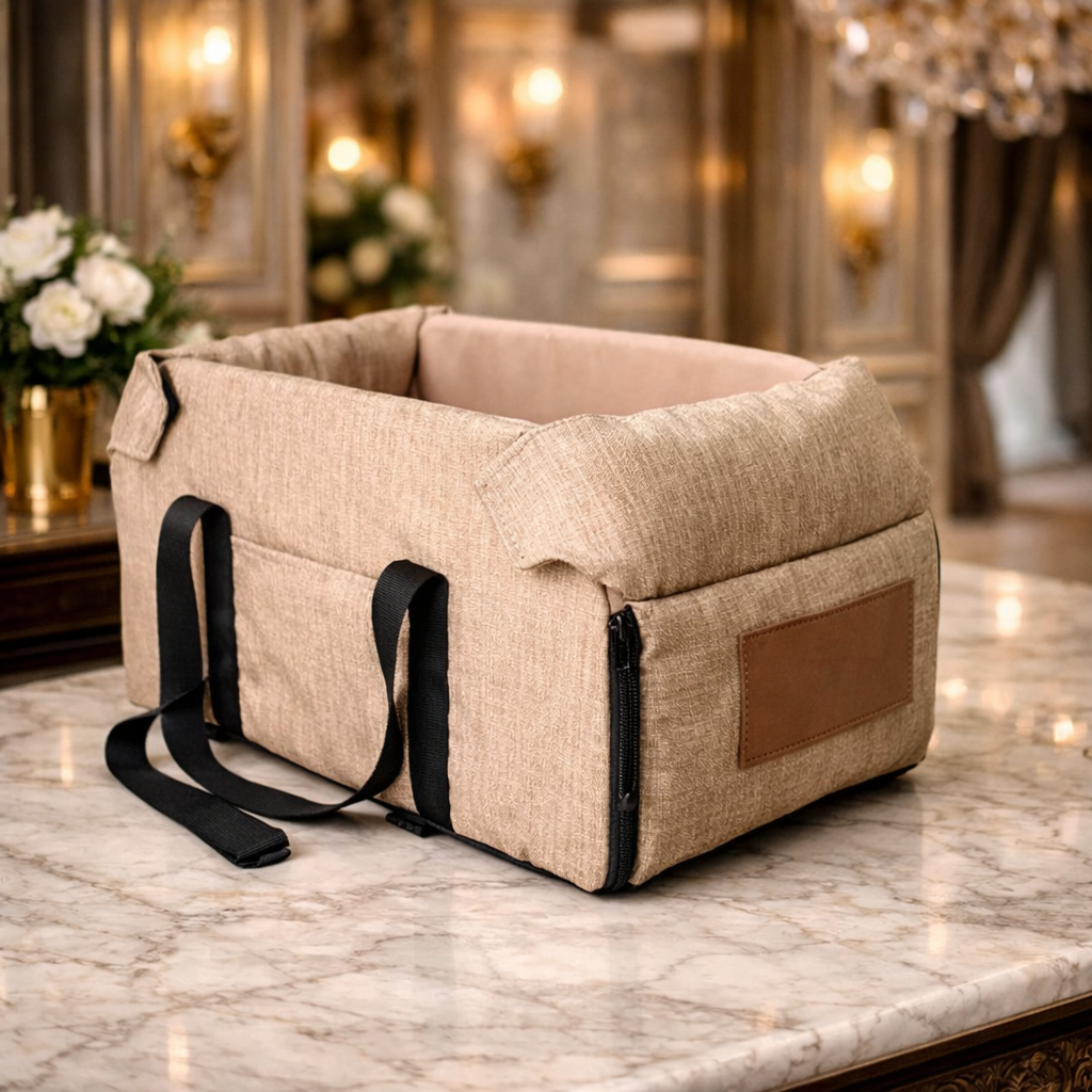Siège Auto pour Chien et Chat – Lit de Voyage Portable et Sécurisé