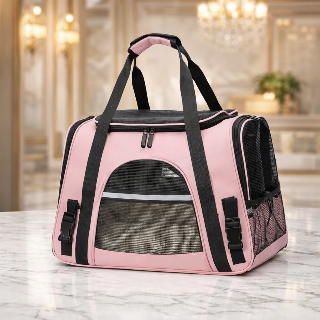 Sac de transport pliable et respirant pour chien et chiot – Voyage avion & train