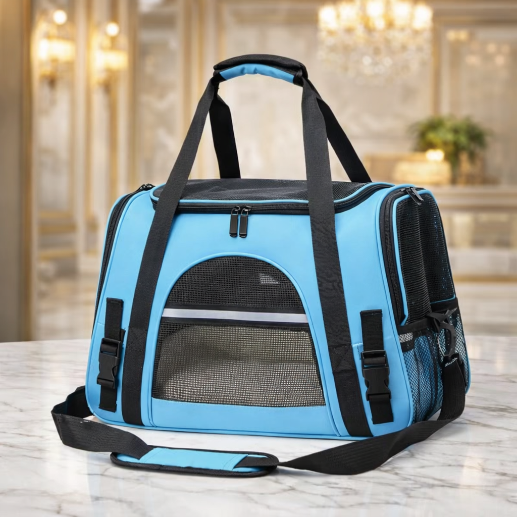 Sac de transport pliable et respirant pour chien et chiot – Voyage avion & train