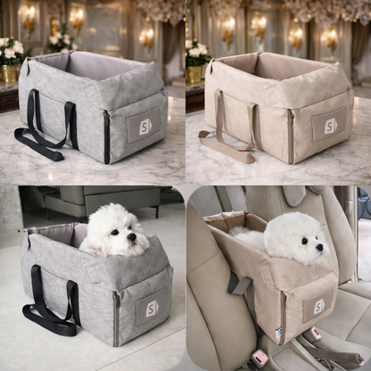 Siège Auto pour Chien et Chat – Lit de Voyage Portable et Sécurisé