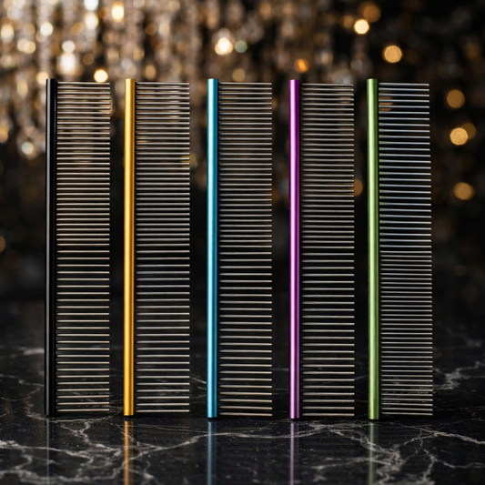 Peigne de toilettage professionnel en aluminium – Brosse démêlante pour chiens, chats et chiots