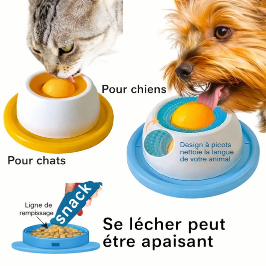 Jouet d’enrichissement interactif pour chiens et chiots – Distributeur alimentaire et jeu éducatif