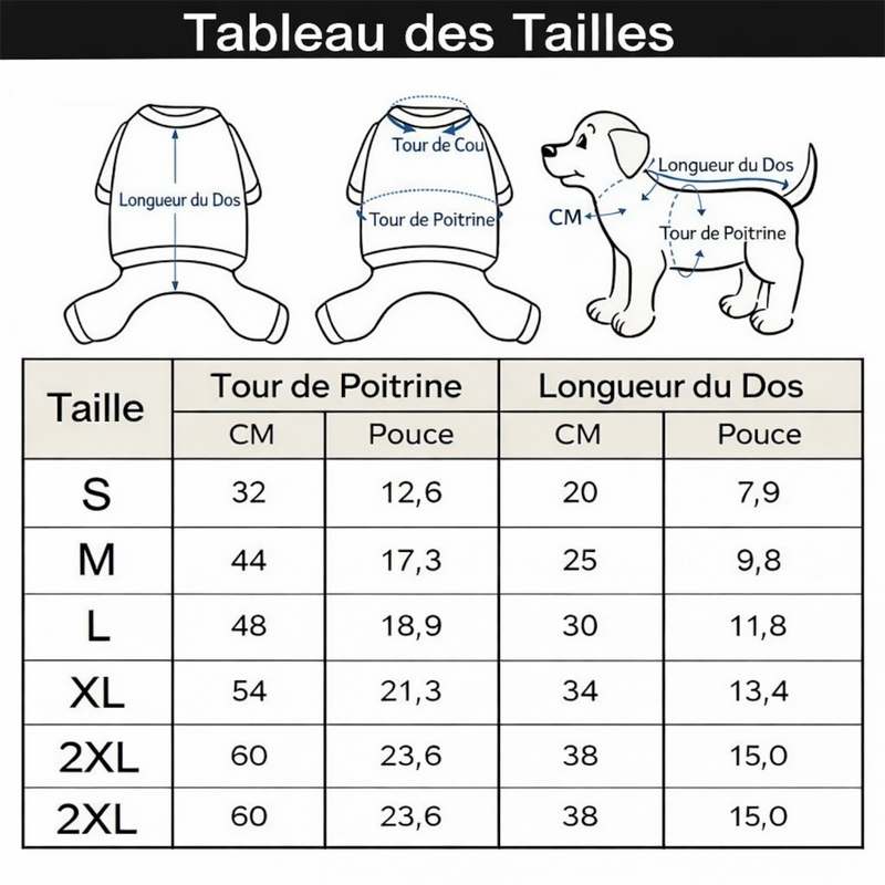 Imperméable Réfléchissant pour Chien – Combinaison Étanche pour Petits et Moyens Chiens