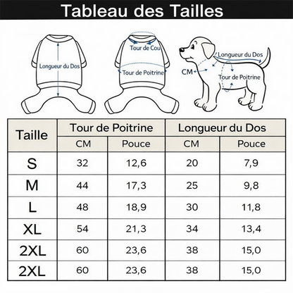 Imperméable Réfléchissant pour Chien – Combinaison Étanche pour Petits et Moyens Chiens