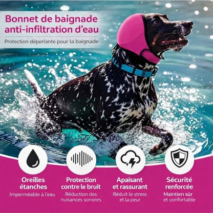 Casque Anti-Bruit pour Chiens – Protège-Oreilles Calmant et Imperméable, Réglable pour Réduire le Stress et le Bruit