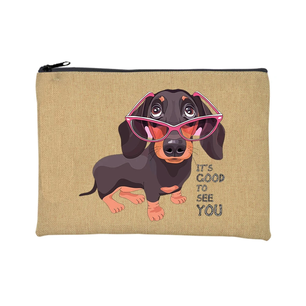 Trousse de maquillage Teckel - Petites pattes, grande attitude