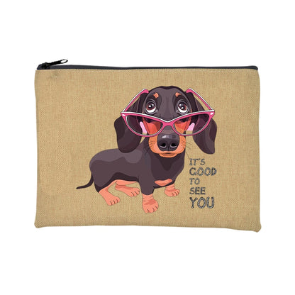 Trousse de maquillage Teckel - Petites pattes, grande attitude